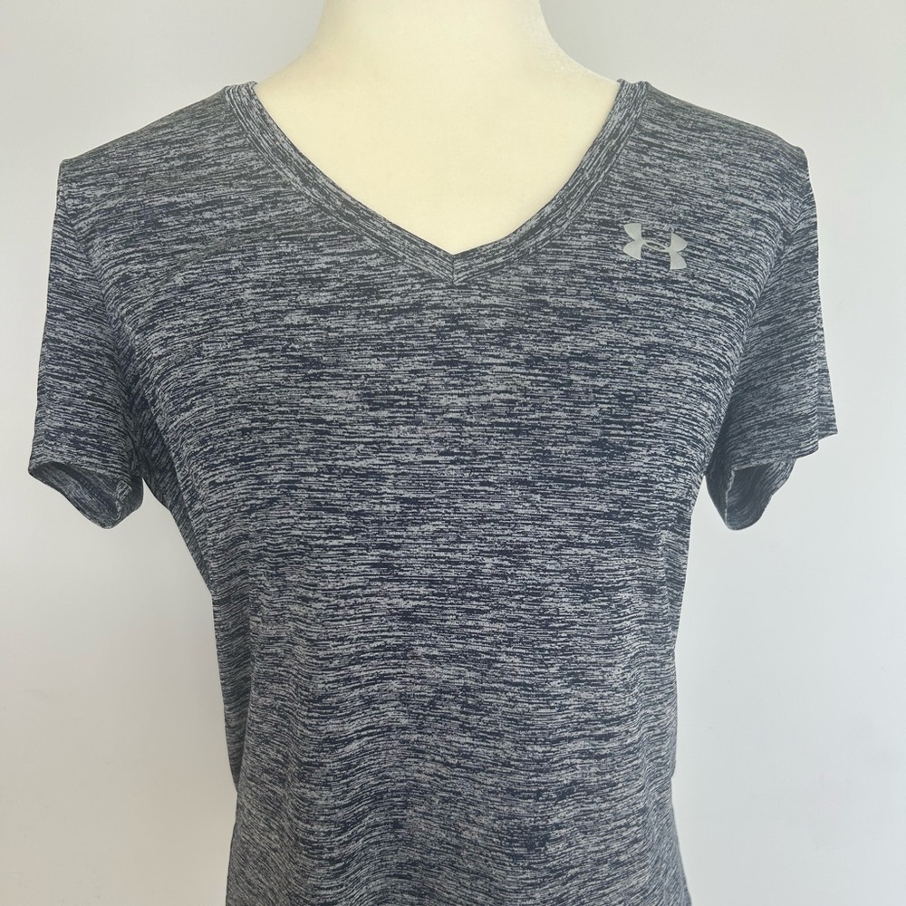 Under Armour Gray/Navy Fitted Short Sleeve T-Shirt